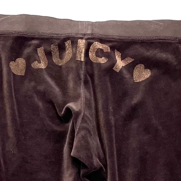 Vintage Juicy Couture Chocolate Brown Velour TrackSuit Pant Suit Hoodie Set - Picture 4 of 13